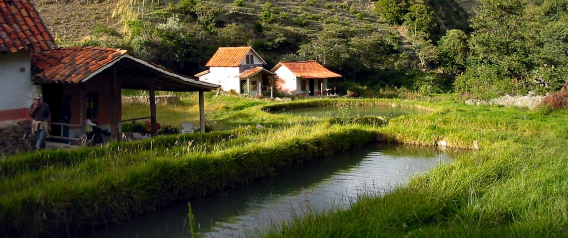 Vista de cabañas en San Jose, Mérida
