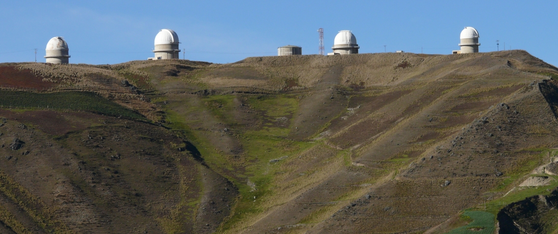Cúpulas del astrofísico en el páramo de Mérida, Venezuela 